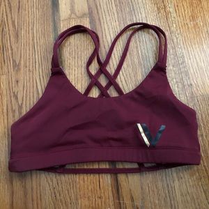 Vullsport Caged Bra size - maroon - Size Small